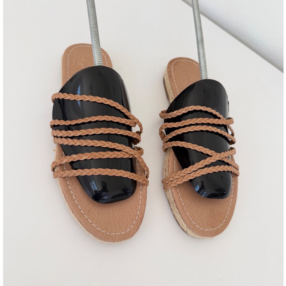 Madewell The Braided Boardwalk Espadrille Slide Sandals English Saddle MD777 8 - Picture 11 of 16